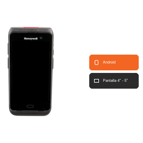 Características del terminal de mano Honeywell CT40XP CT40P-L1N-28R11BE: Android, Pantalla 4" - 5"