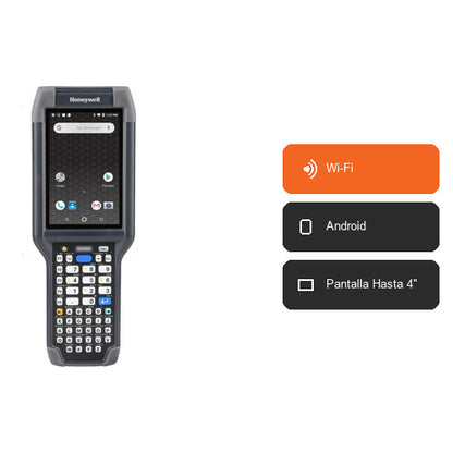 Características del terminal de mano Honeywell CK65 CK65-L0N-BLC210E: Wi-Fi, Android, Pantalla Hasta 4"