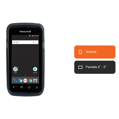 Características del terminal de mano Honeywell CT60 8754-871600-05: Android, Pantalla 4" - 5"
