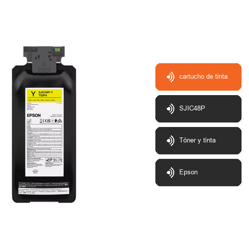 Características de Epson cartucho de tinta C13T55P440: cartucho de tinta, SJIC48P, Tóner y tinta, Epson