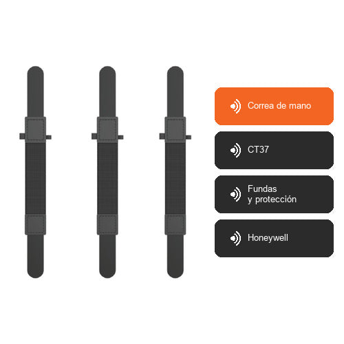 Características de Honeywell Correa de mano CT37-HS-3PK: Correa de mano, CT37, Fundas y protección, Honeywell