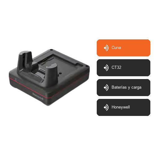 Características de Honeywell Cuna CT32-HB-UVB-0: Cuna, CT32, Baterías y carga, Honeywell