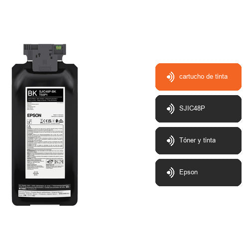 Características de Epson cartucho de tinta C13T55P140: cartucho de tinta, SJIC48P, Tóner y tinta, Epson