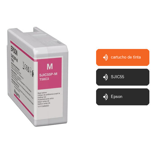 Características de Epson cartucho de tinta C13T58C340: cartucho de tinta, SJIC55, Epson