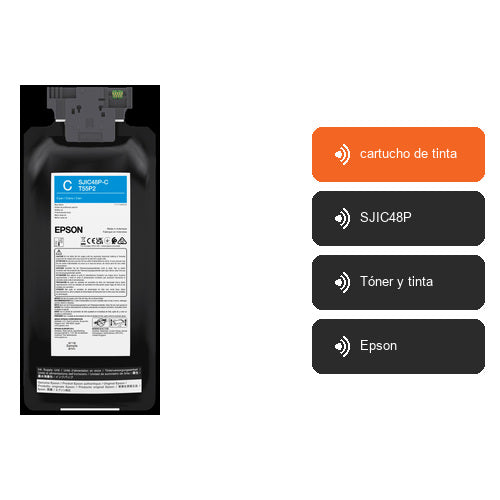 Características de Epson cartucho de tinta C13T55P240: cartucho de tinta, SJIC48P, Tóner y tinta, Epson
