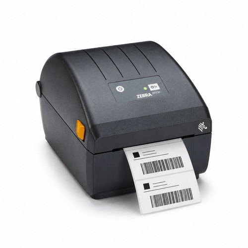 Impresora Zebra ZD230 DT ZD23042-D0EC00EZ imprimiendo etiquetas de código de barras
