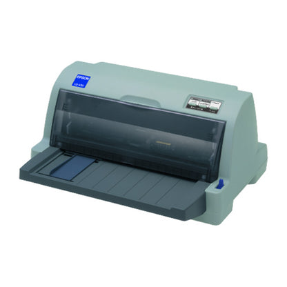 Detalle de la impresora de etiquetas Epson LQ-630 con su zona de trabajo