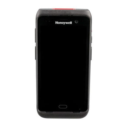 Detalle del terminal de mano Honeywell CT40XP con su zona de trabajo