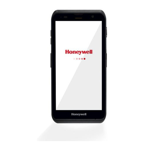 Detalle del terminal de mano Honeywell EDA52 con su zona de trabajo