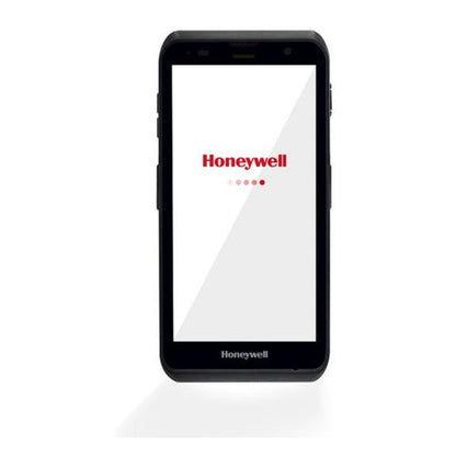 Detalle del terminal de mano Honeywell EDA52 con su zona de trabajo