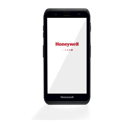 Detalle del terminal de mano Honeywell EDA52 con su zona de trabajo