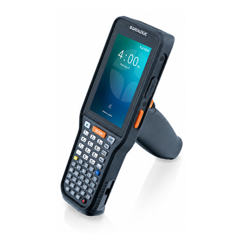 Detalle del terminal de mano Datalogic SKORPIO X45 con su zona de trabajo