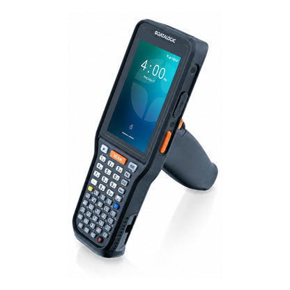 Detalle del terminal de mano Datalogic SKORPIO X45 con su zona de trabajo
