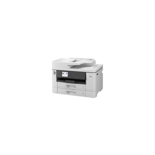 Detalle de la impresora de etiquetas Brother MFC-J5740 con su zona de trabajo