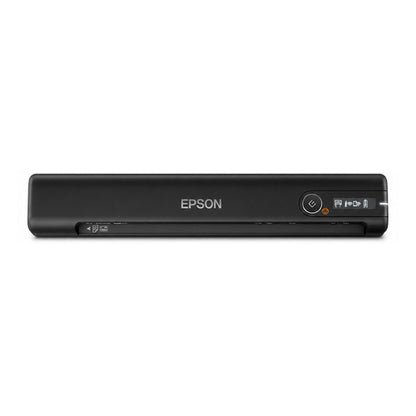 Detalle del lector de códigos de barras Epson ES-60W con su zona de trabajo