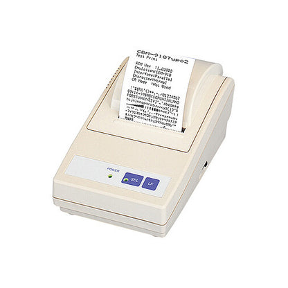 Detalle de la impresora de etiquetas Citizen CBM-910 con su zona de trabajo