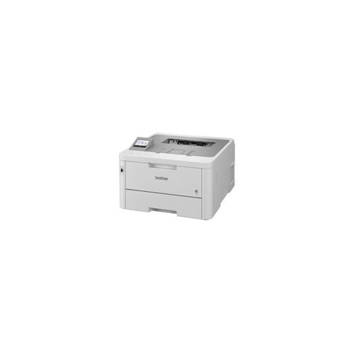 Detalle de la impresora de etiquetas Brother HL-L8240CDW con su zona de trabajo