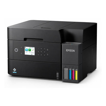 Detalle de la impresora de etiquetas Epson ET-3950 con su zona de trabajo