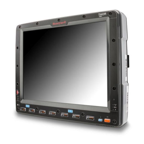 Detalle del terminal de mano Honeywell VM3W con su zona de trabajo