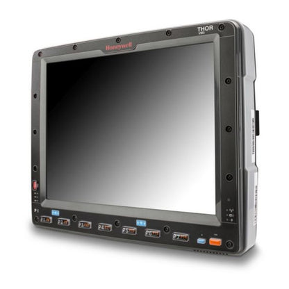Detalle del terminal de mano Honeywell VM3W con su zona de trabajo