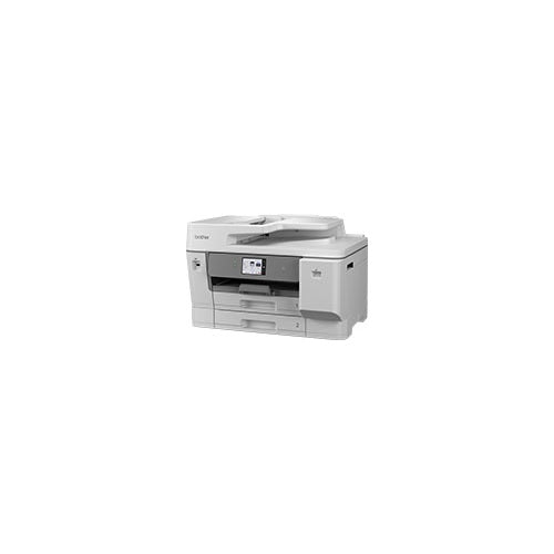 Detalle de la impresora de etiquetas Brother MFC-J6975DW con su zona de trabajo
