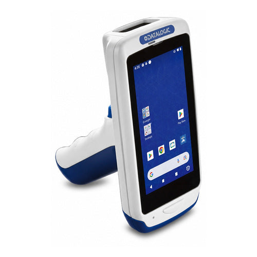 Detalle del terminal de mano Datalogic JOYA TOUCH con su zona de trabajo
