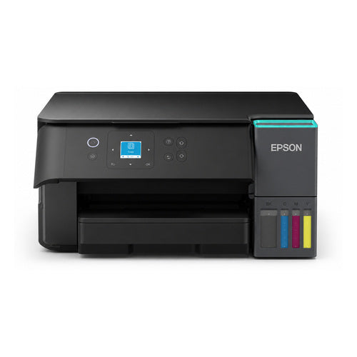 Detalle de la impresora de etiquetas Epson ET-2950 con su zona de trabajo
