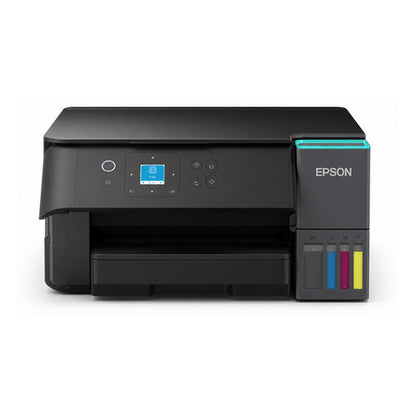 Detalle de la impresora de etiquetas Epson ET-2950 con su zona de trabajo