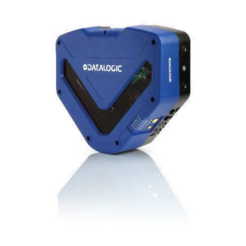 Detalle del lector de códigos de barras Datalogic DX8210 con su zona de trabajo