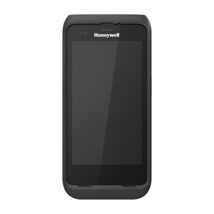 Detalle del terminal de mano Honeywell CT45XP con su zona de trabajo