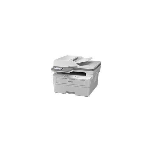 Detalle de la impresora de etiquetas Brother MFC-L2960DW con su zona de trabajo