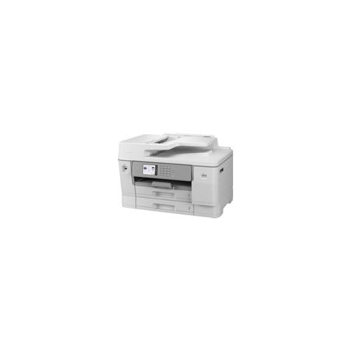 Detalle de la impresora de etiquetas Brother MFC-J6955DW con su zona de trabajo
