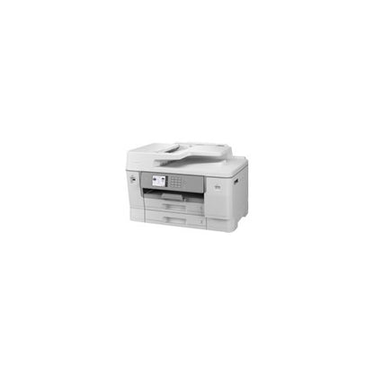 Detalle de la impresora de etiquetas Brother MFC-J6955DW con su zona de trabajo
