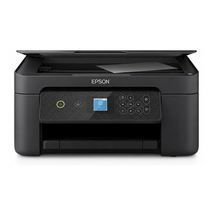 Detalle de la impresora de etiquetas Epson XP-3200 con su zona de trabajo