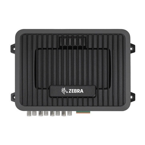 Detalle del equipo rfid Zebra FX9600 con su zona de trabajo