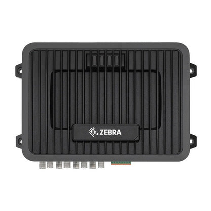 Detalle del equipo rfid Zebra FX9600 con su zona de trabajo