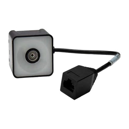 Detalle del lector de códigos de barras Honeywell HF520 con su zona de trabajo