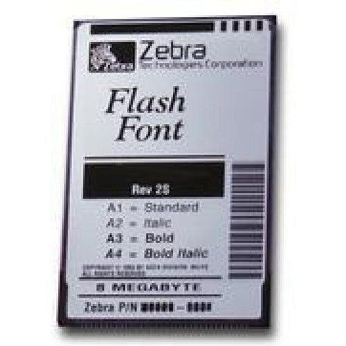 Zebra Tarjeta tipográfica - PAQUETE DE FUENTES ZEBRA INCL. COMP. COV. COV. PARA KEYB. EN - SKU:77842