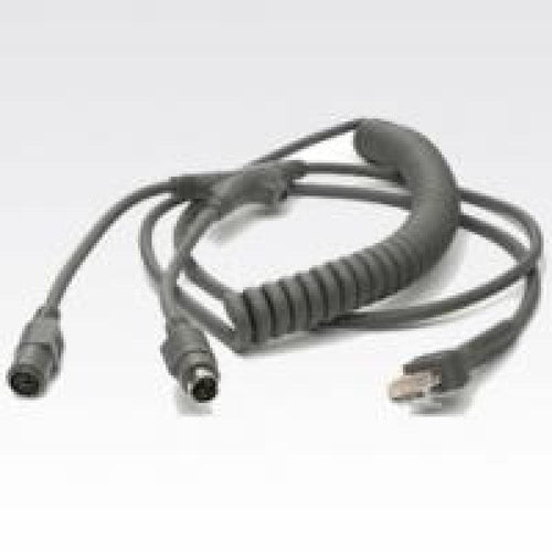 Datalogic Cable de transferencia de datos - KEYBOARDWEDGE COIL CABLE 6MDIN POT EXTENDE PWR 12IN MAGELLAN140 - SKU: 8-0741-17
