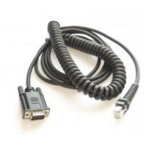 Datalogic Cable de transferencia de datos - CAB-456 RS232 9P MACHO EN ESPIRAL 3.6M - SKU:CAB-456