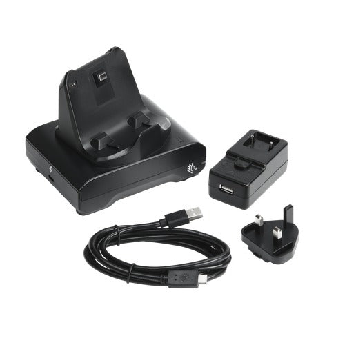 Zebra Cradle - 1-SLOT PRINT CRADLE UK PWR PLUG PARA ZQ300 S USB CAB+USB ADAPT - SKU:CRD-MPM-1SCHGUK1-01
