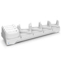 Zebra base para cargador - TC21/TC26 HC WHITE FIVE SLOT CHARGE ONLY CRADLE 4+4 - SKU: CRD-TC2W-BS54B-01