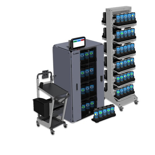 Zebra Soporte para estación de carga - 60 posiciones (doble cara) abierta - SKU: CS-RAC-60-E-01