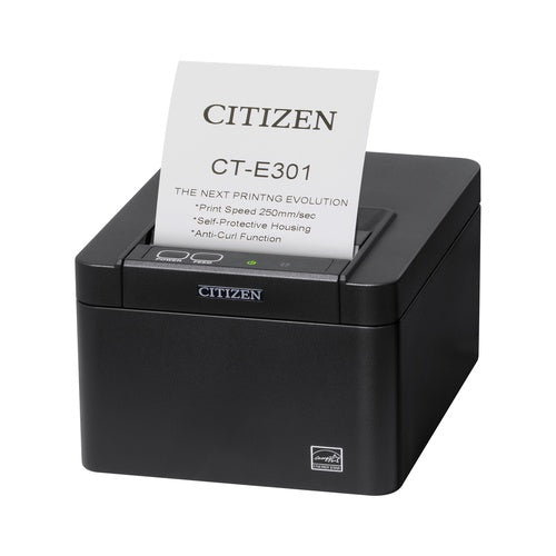 Citizen Systems Impresora de termotransferencia - CT-E301 PRINTER USB SOLO NEGRA - SKU: CTE301XXEBX