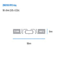 Zebra Etiqueta RFID - Z-SELECT 2000T 102x51mm recubierta, núcleo 76mm RFID, 508/roll, 2/box - SKU: ZIPRD3017409