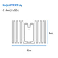 Zebra Etiqueta RFID - etiqueta de polipropileno 44x19 mm adhesivo permanente, núcleo 76 mm, L/R 5000 - SKU: ZIPRT3016343