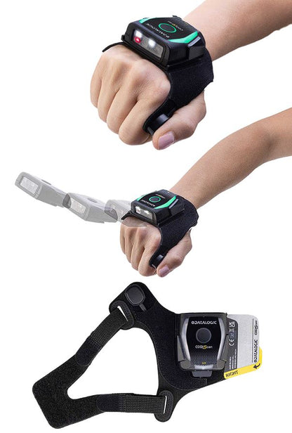 Detalle del lector Codiscan HS7600SR montado en mano SKU HS7600SR PROJIT España