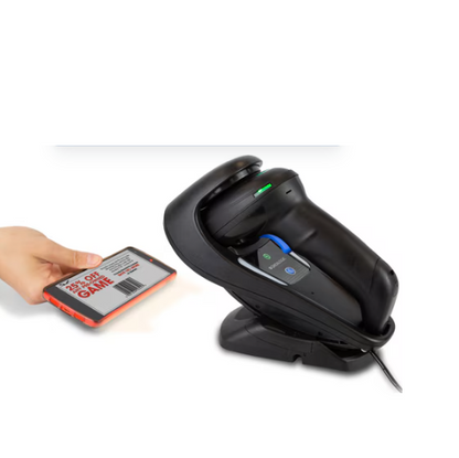 Lector Datalogic inalámbrico preparado para captura eficiente de códigos desde pantallas SKU GBT4500-BK-WLC projit.es