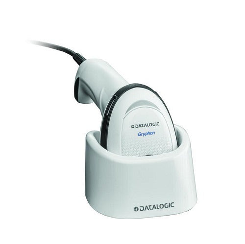Lector Datalogic MPixel utilizado en farmacias y atención al cliente para captura precisa SKU GD4590-WH projit.es