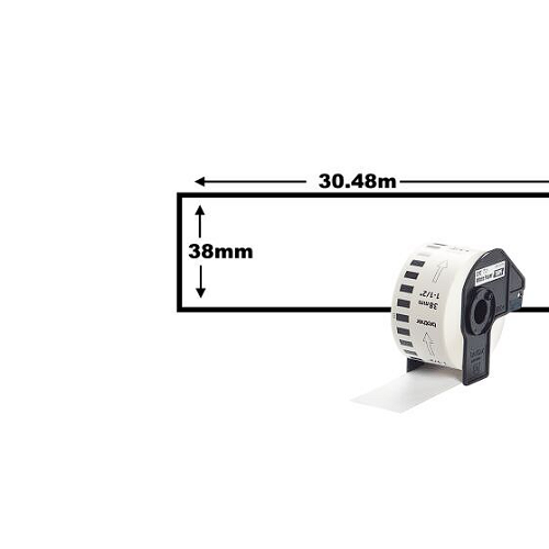 Medidas etiqueta cinta DK22225 38mm